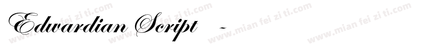 Edwardian Script下载字体转换